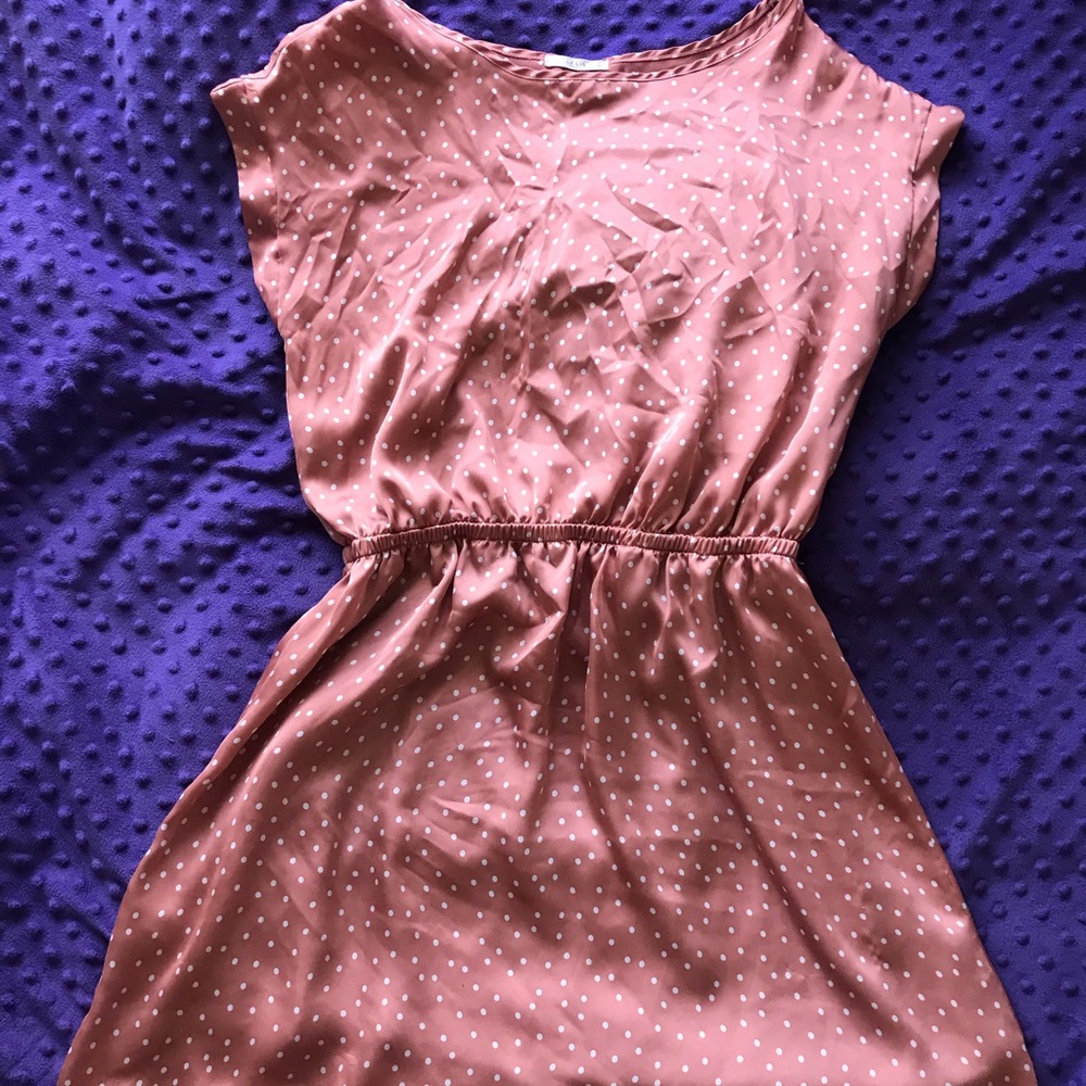 Pink polkadot dress